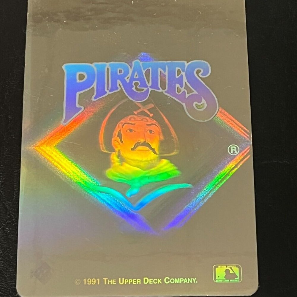 PITTSBURGH PIRATES 1991 UPPER DECK TEAM LOGO HOLOGRAM CARD Standard Size Card